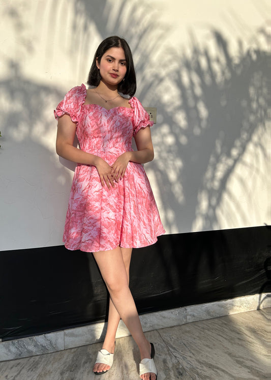 Daisy pink summer dress