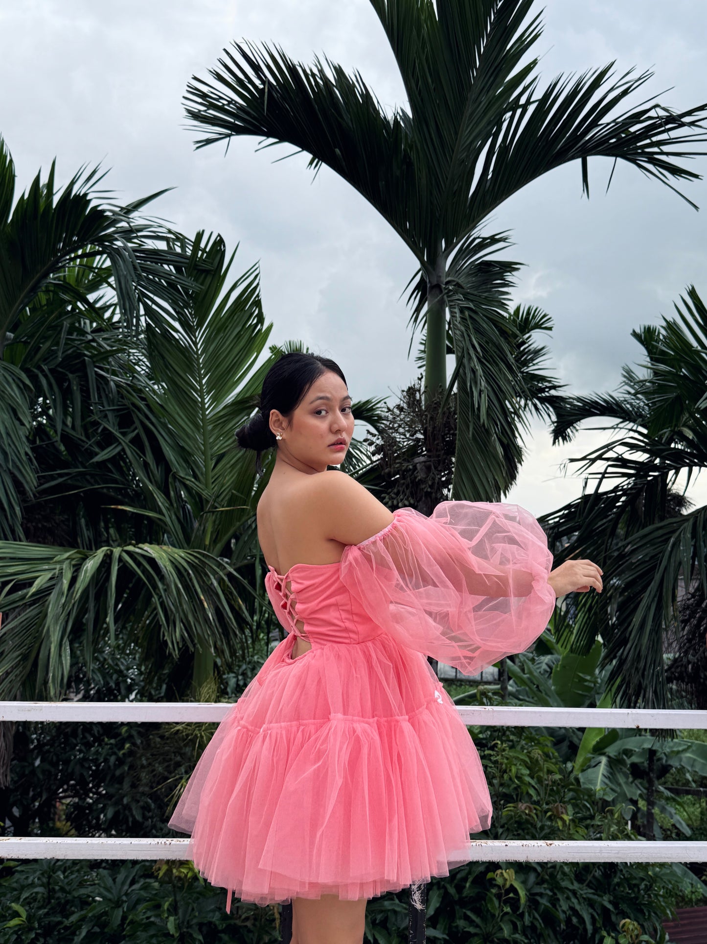 Peach Sunflower Dress