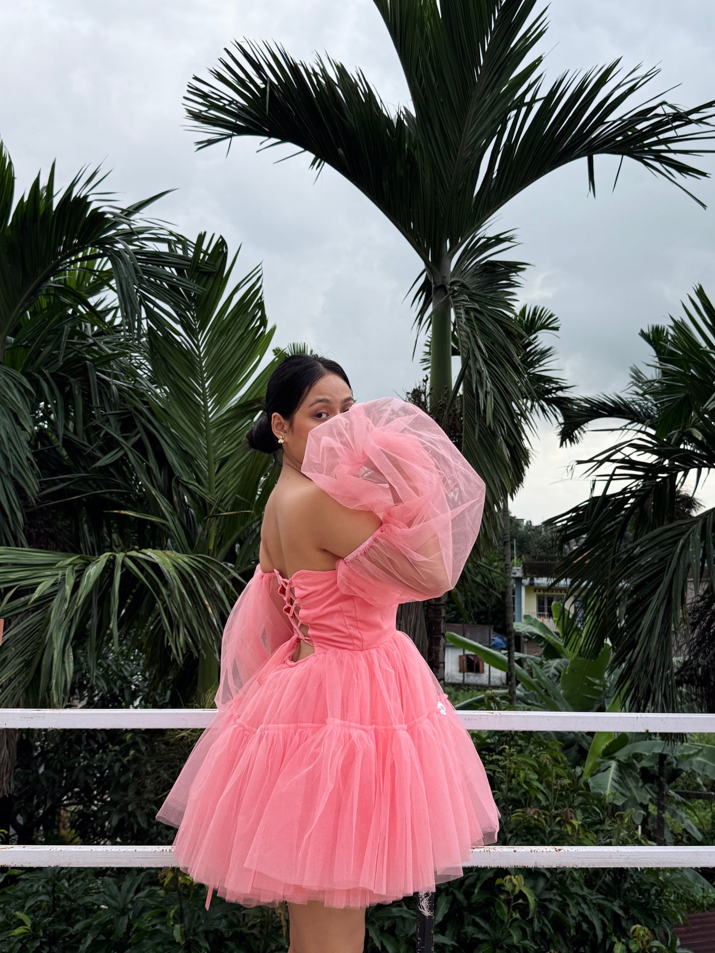 Peach Sunflower Dress