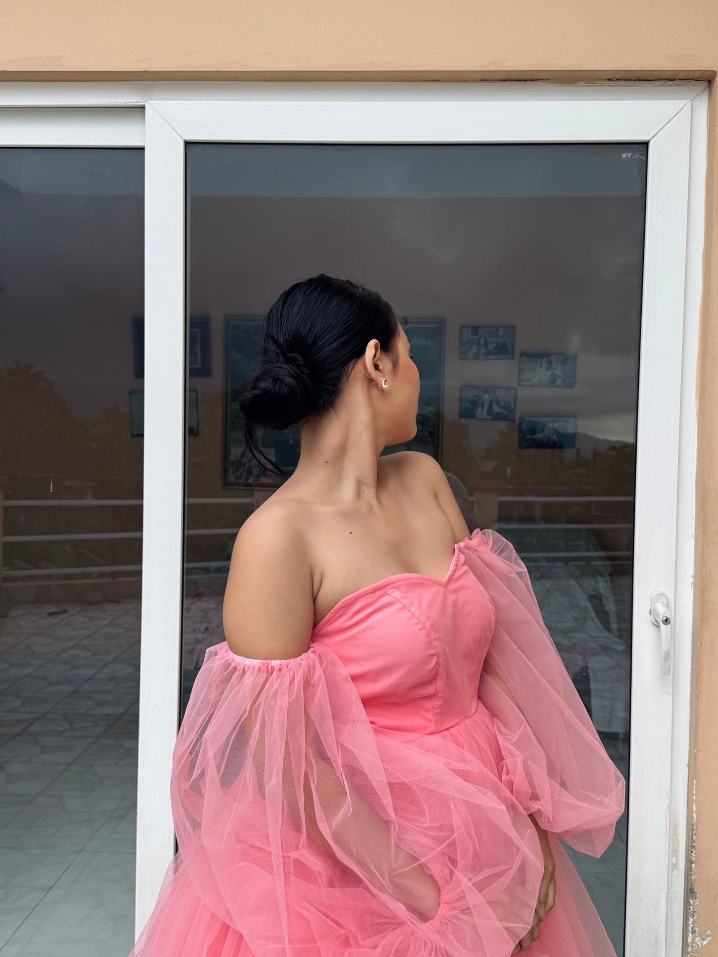 Peach Sunflower Dress