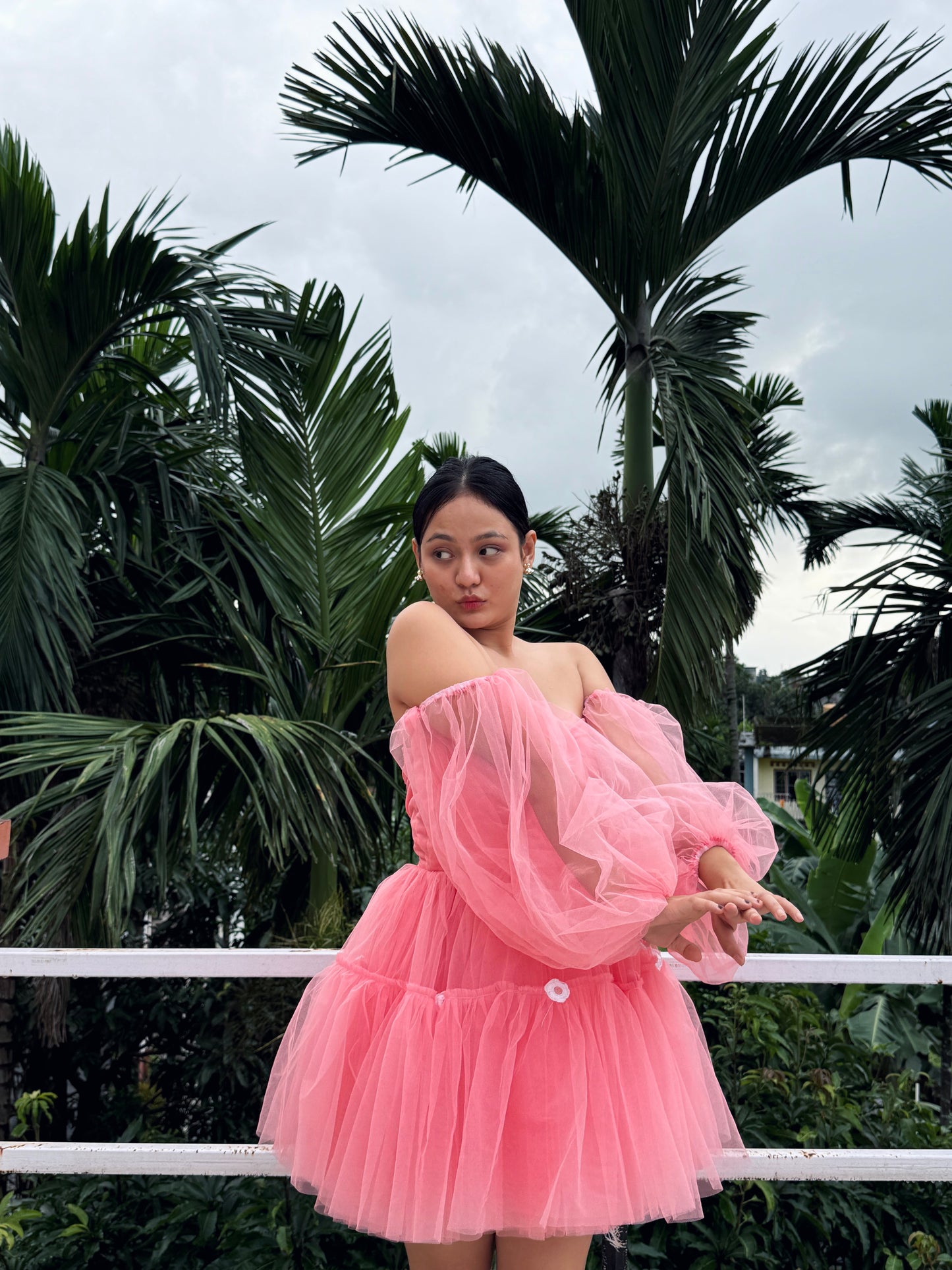 Peach Sunflower Dress