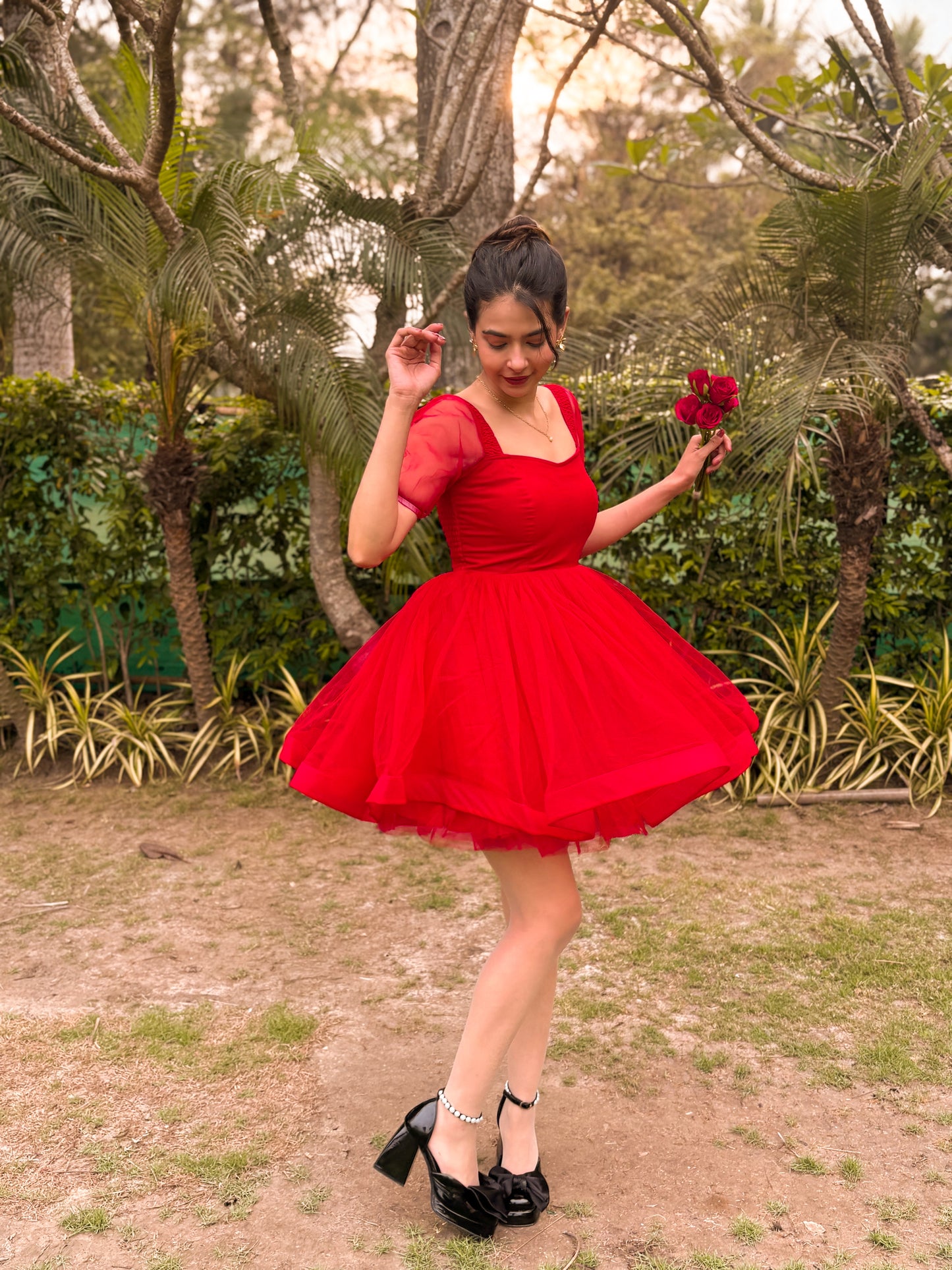 RED LOVE SPELL DRESS