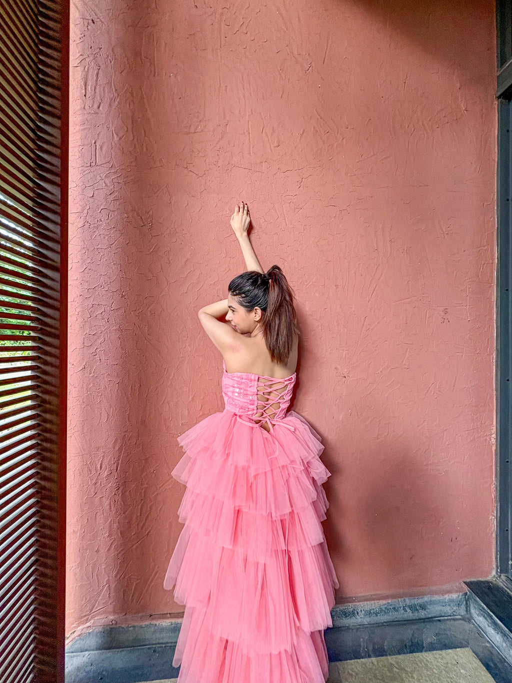 PIXIE HIGH LOW CORSET DRESS