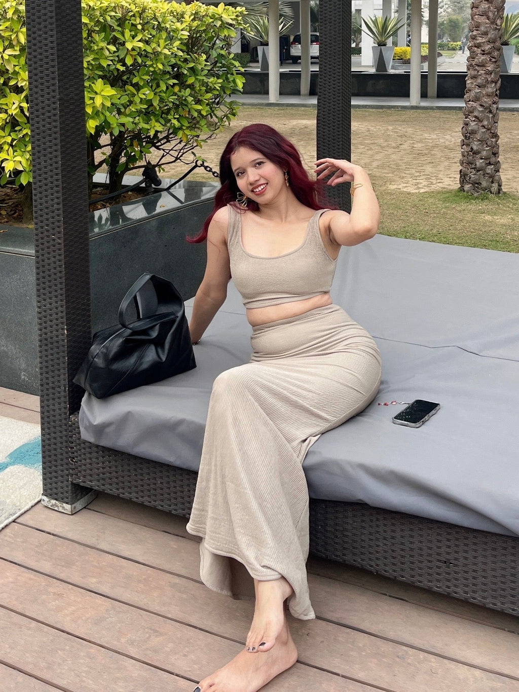MINIMAL MOCHA CO ORD SET