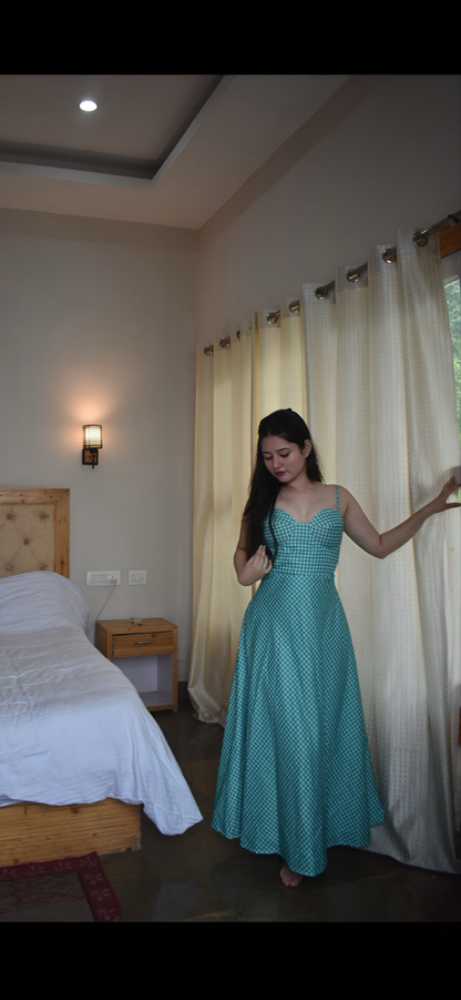 RETRO GREEN DRESS