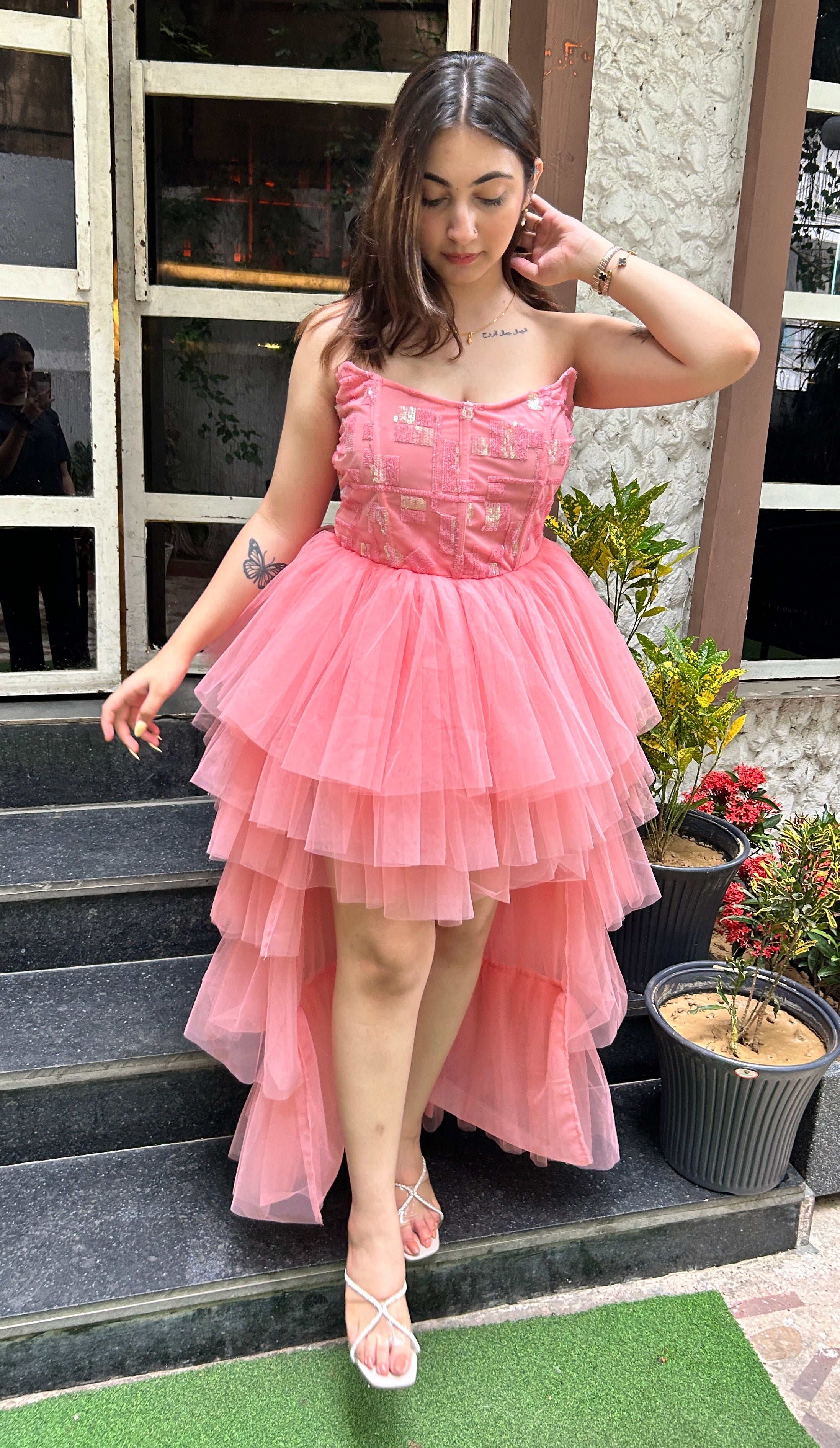 PIXIE HIGH LOW CORSET DRESS