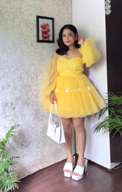 Yellow Sunflower Dress