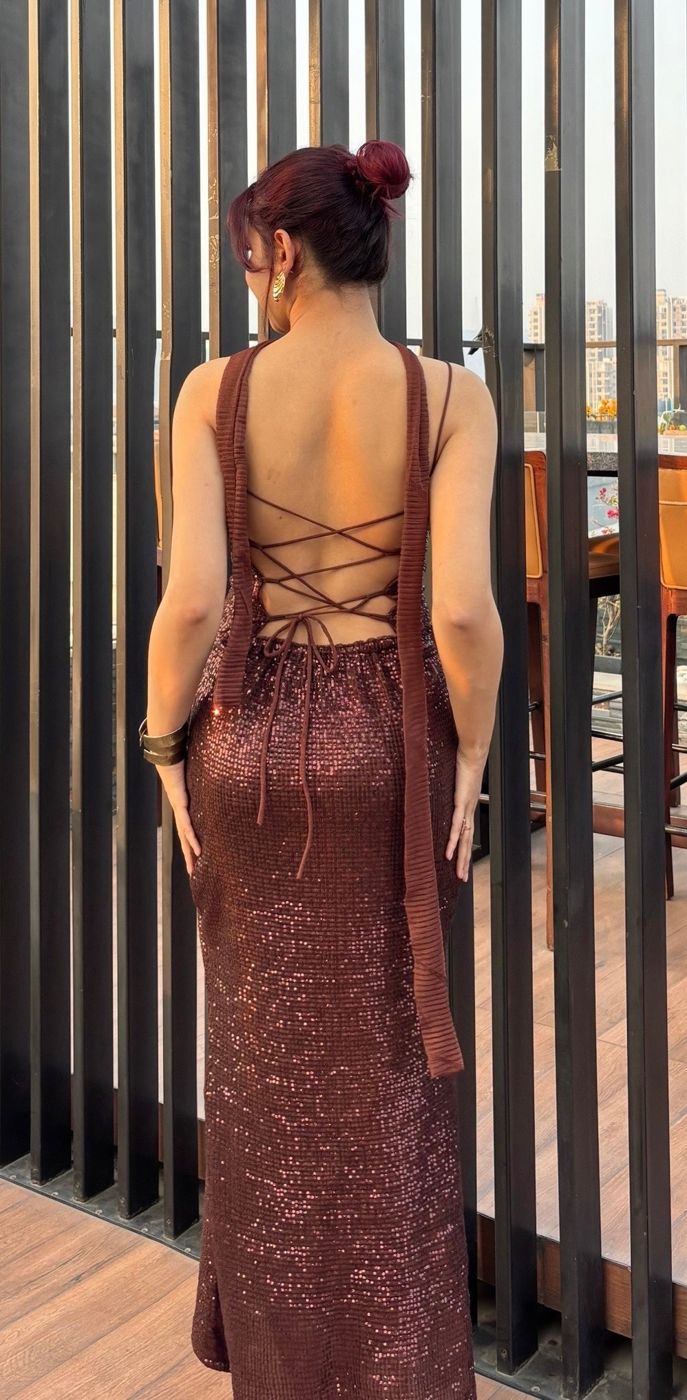 MOCHA GLOW DRESS