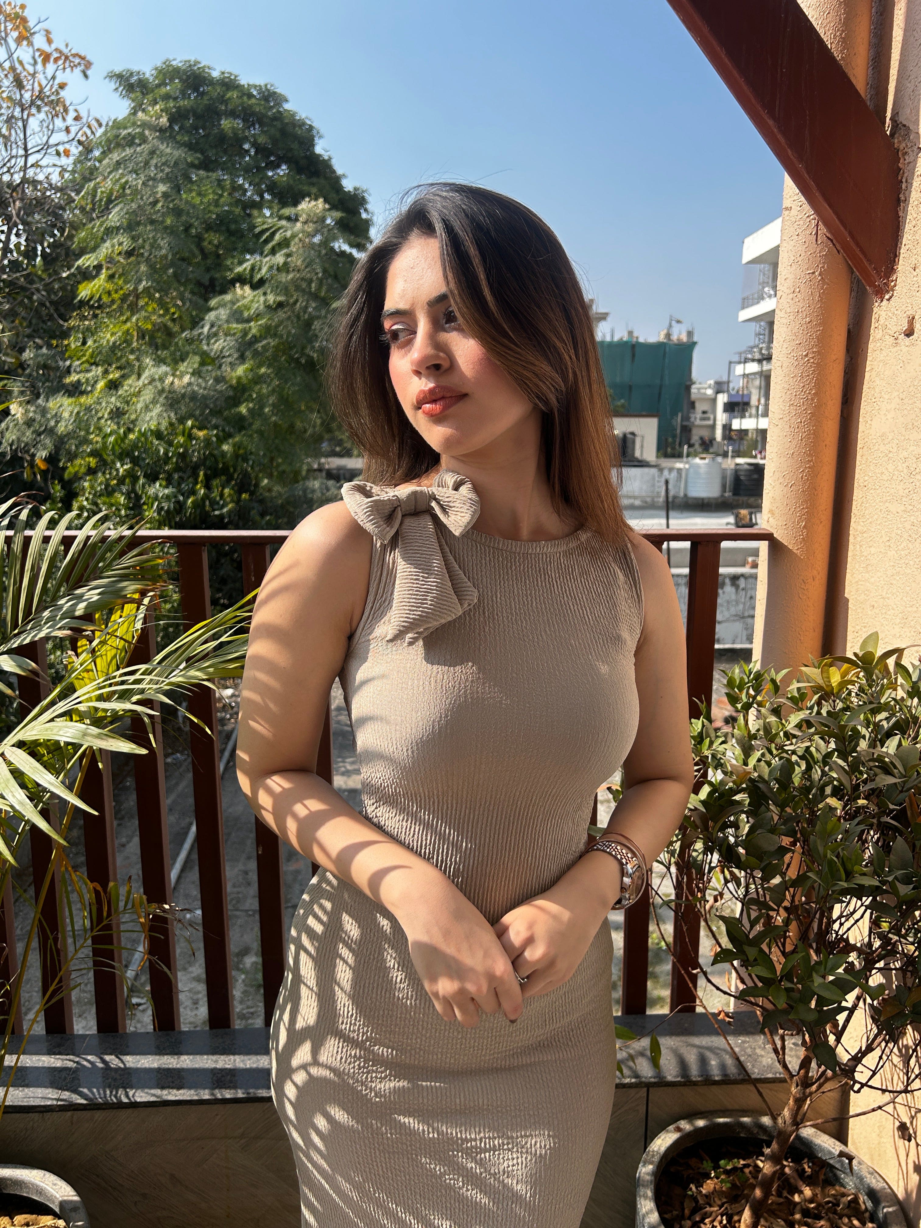 MINIMAL MOCHA DRESS
