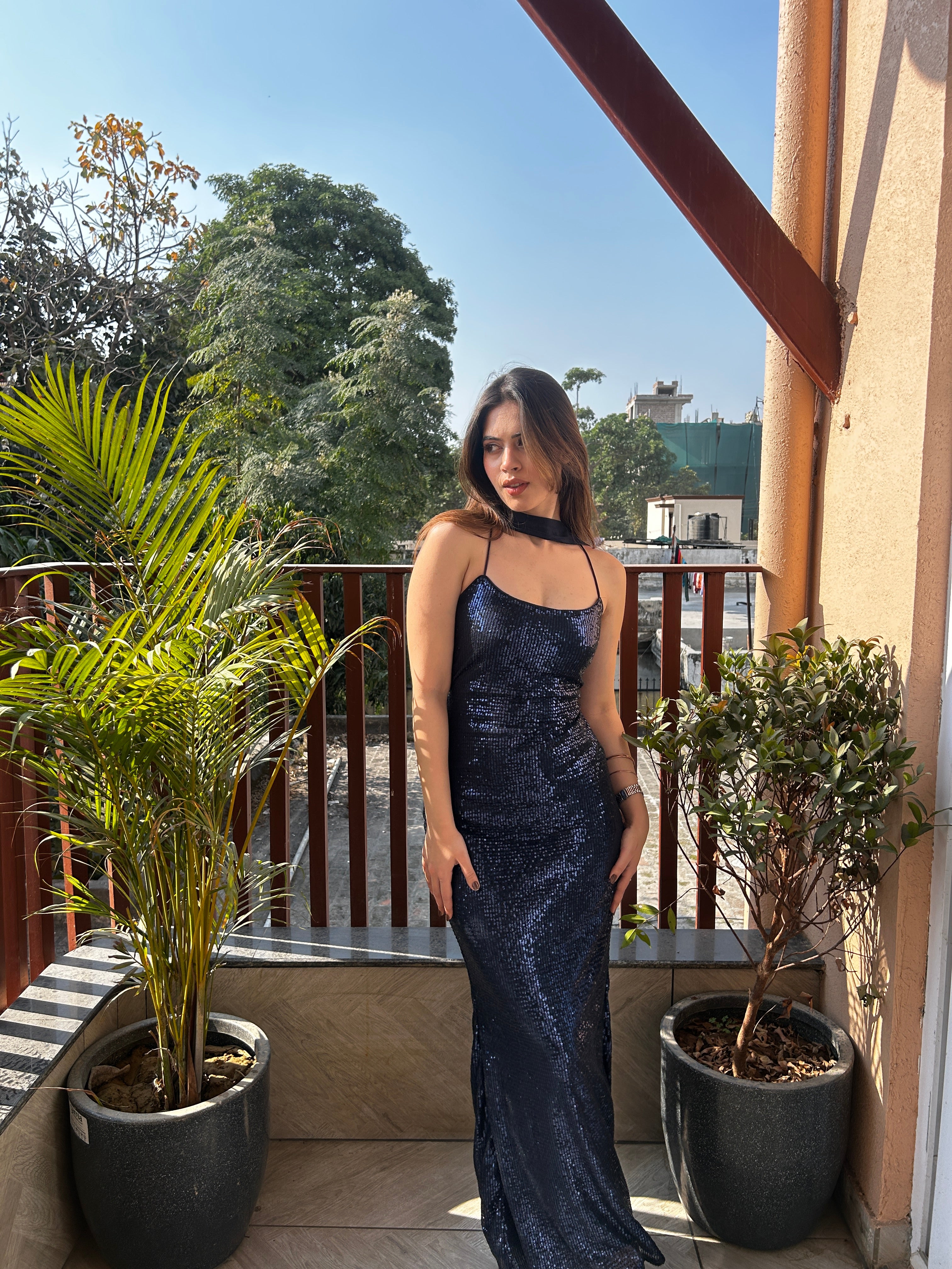 COSMIC SEQUIN DRESS