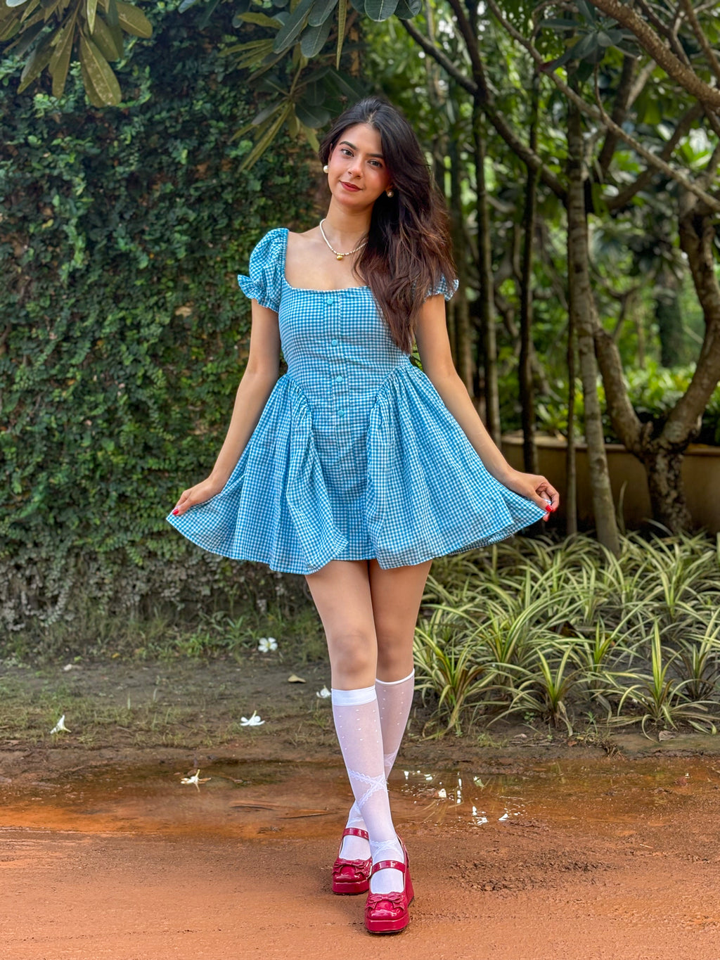 BLUEBELL GINGHAM DRESS