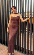 MOCHA GLOW DRESS