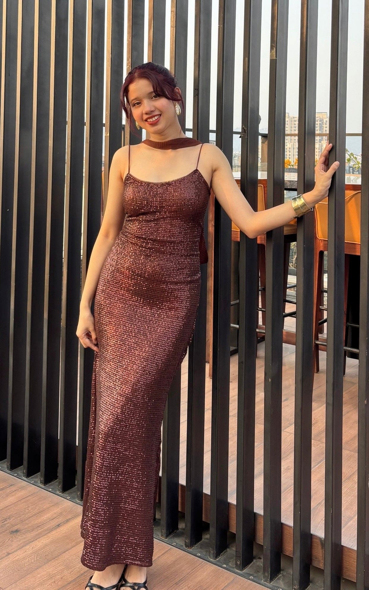 MOCHA GLOW DRESS