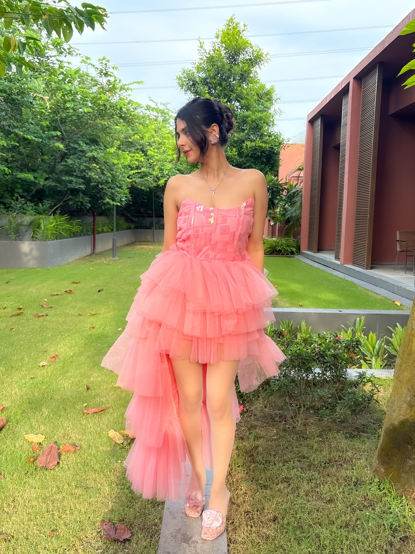 PIXIE HIGH LOW CORSET DRESS