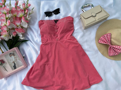 BLUSH PINK HEARTS DRESS