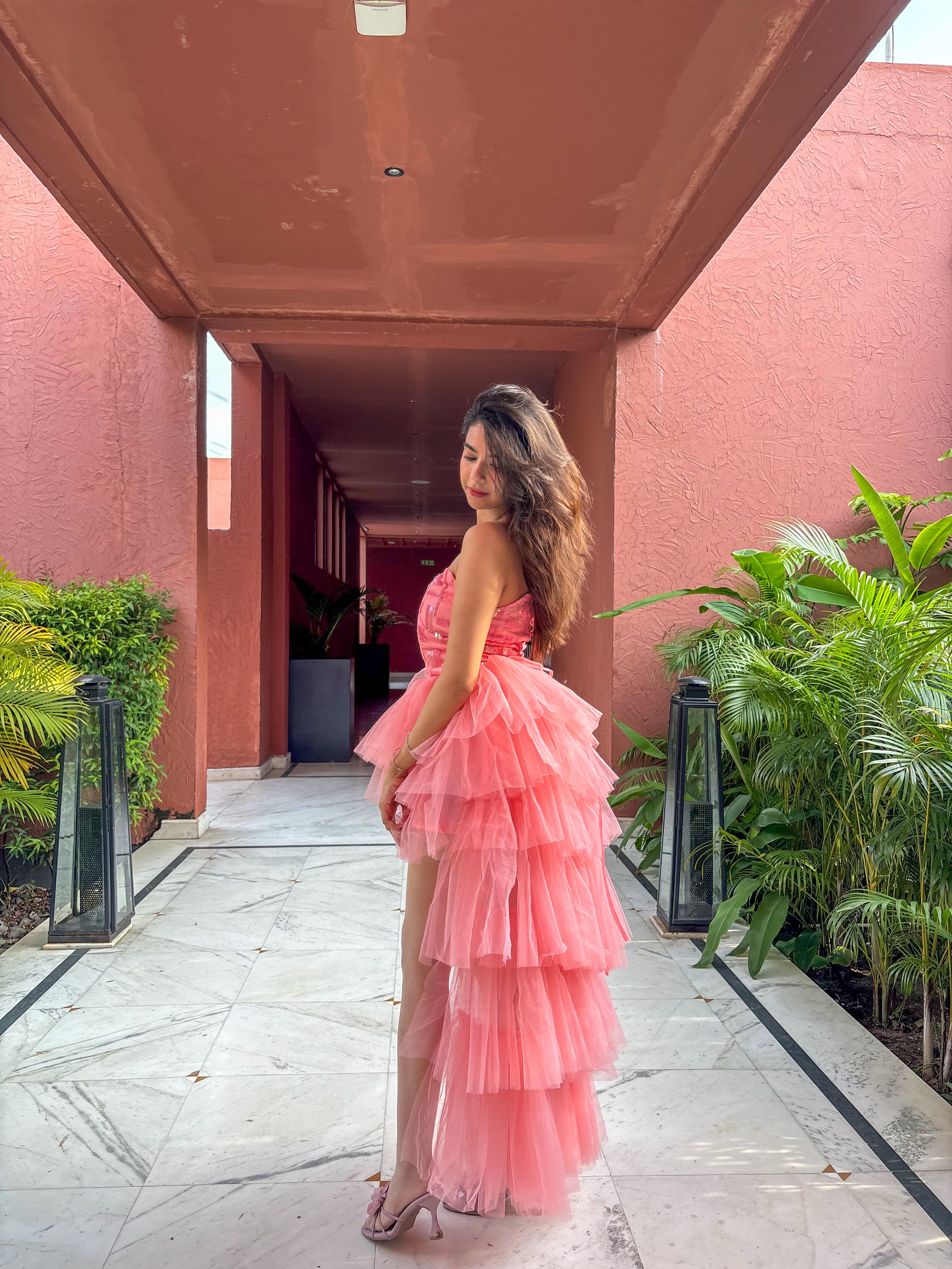 PIXIE HIGH LOW CORSET DRESS