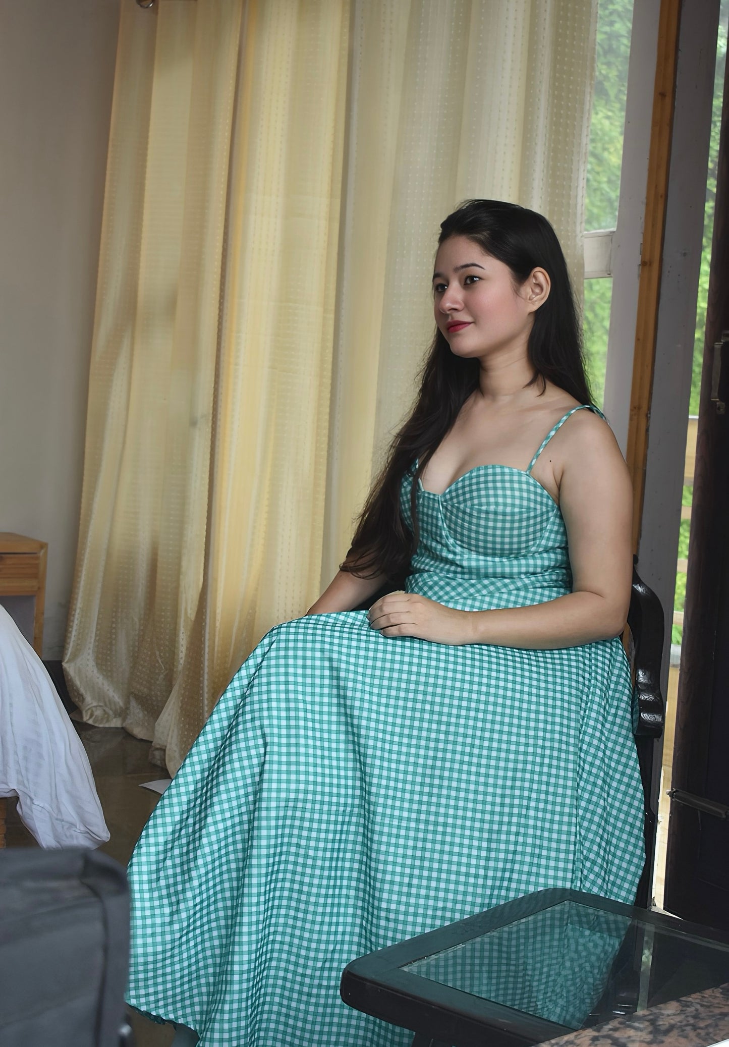 RETRO GREEN DRESS