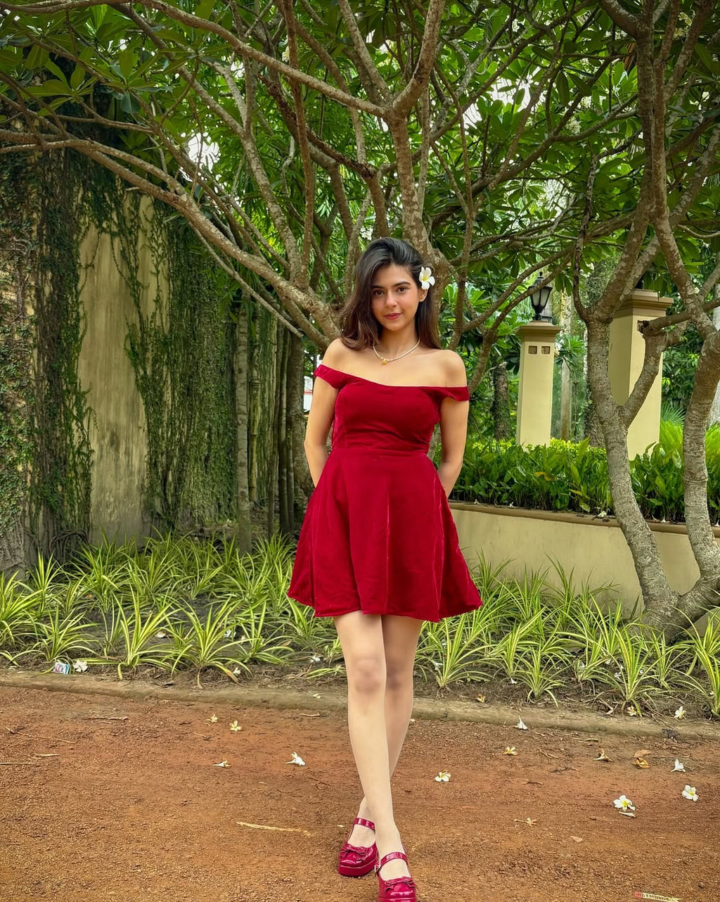 MAROON MUSE DRESS