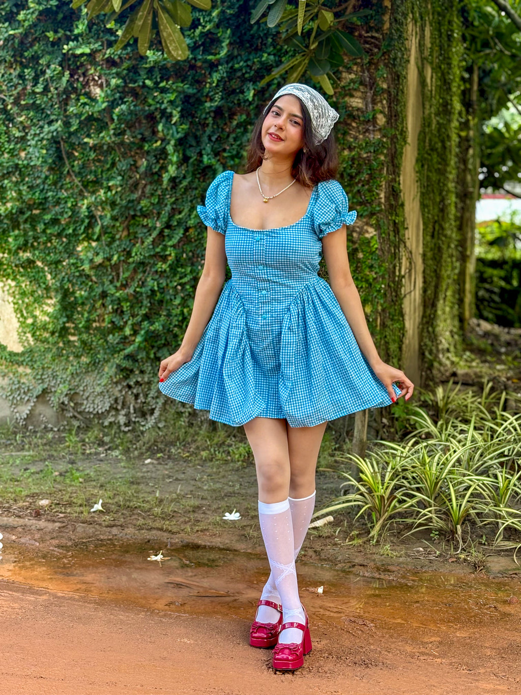 BLUEBELL GINGHAM DRESS