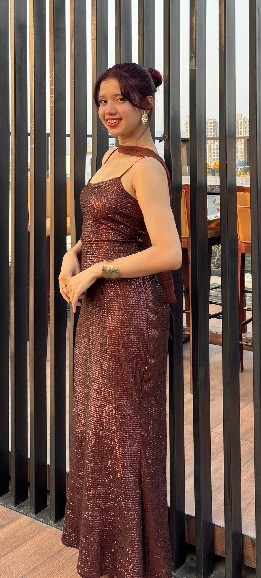 MOCHA GLOW DRESS