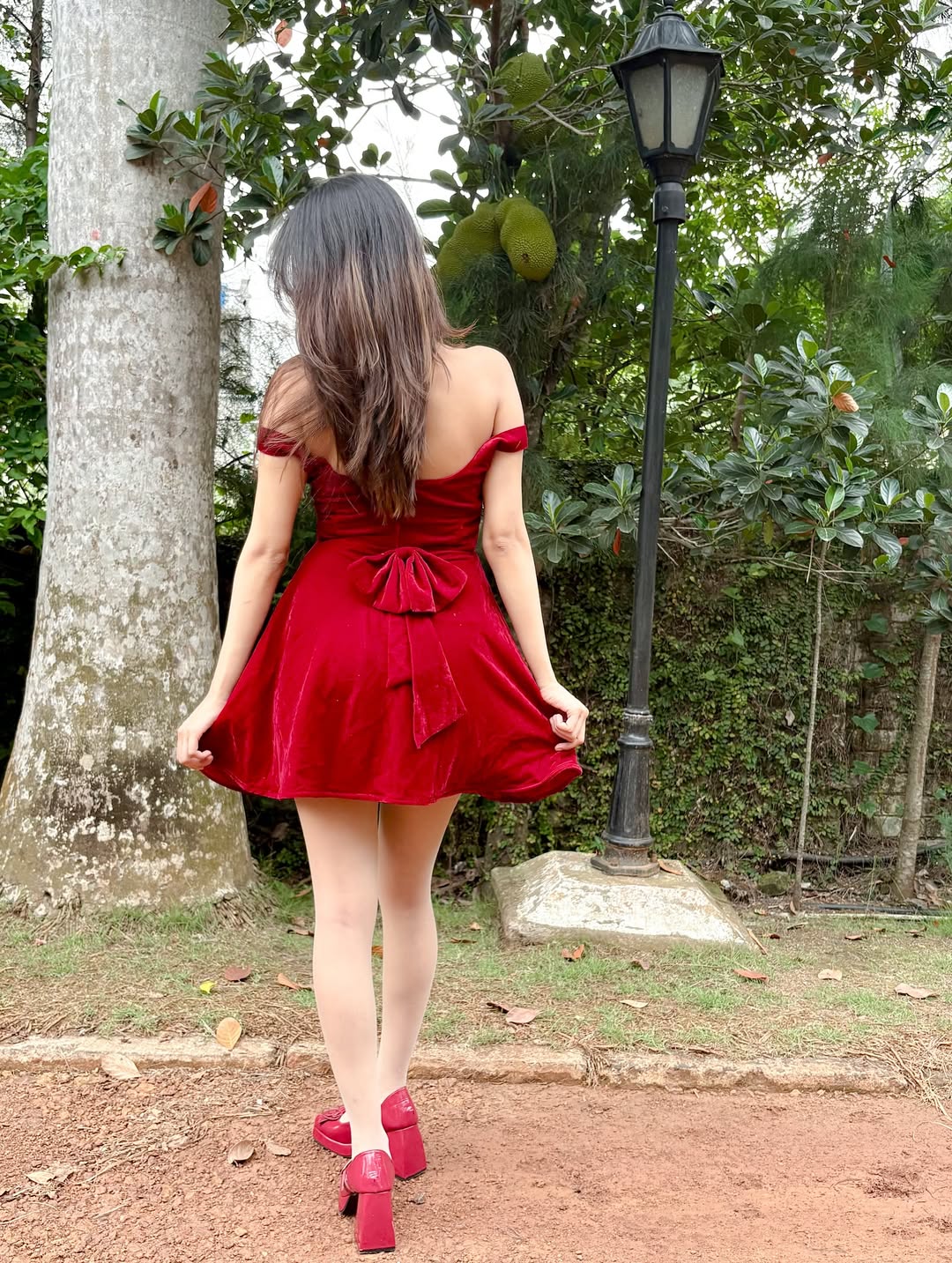 MAROON MUSE DRESS