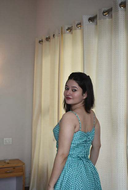 RETRO GREEN DRESS