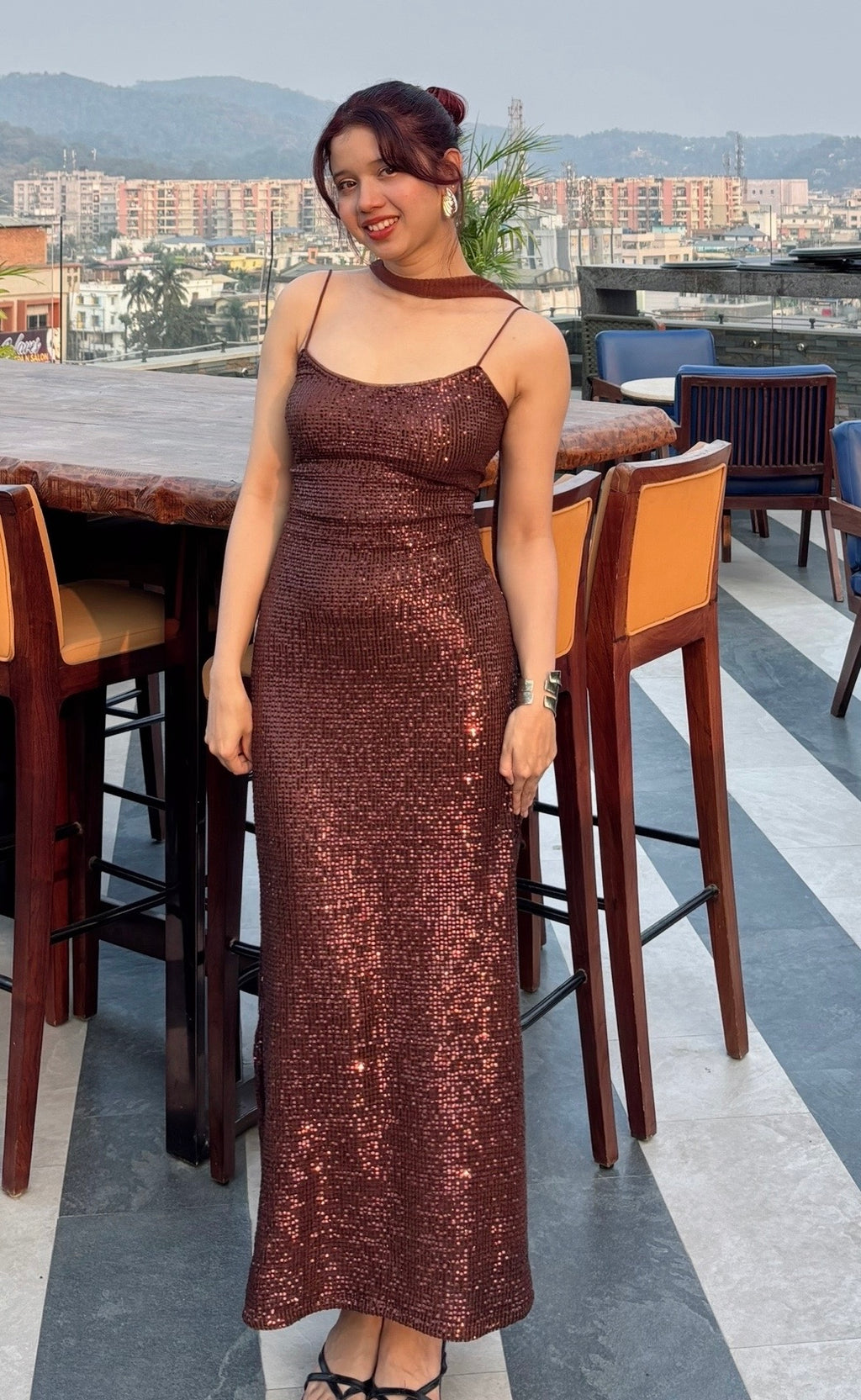 MOCHA GLOW DRESS