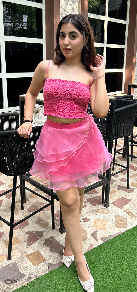 PINK MUNCHKIN SKIRT TOP