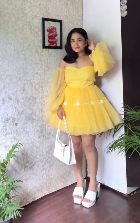 Yellow Sunflower Dress