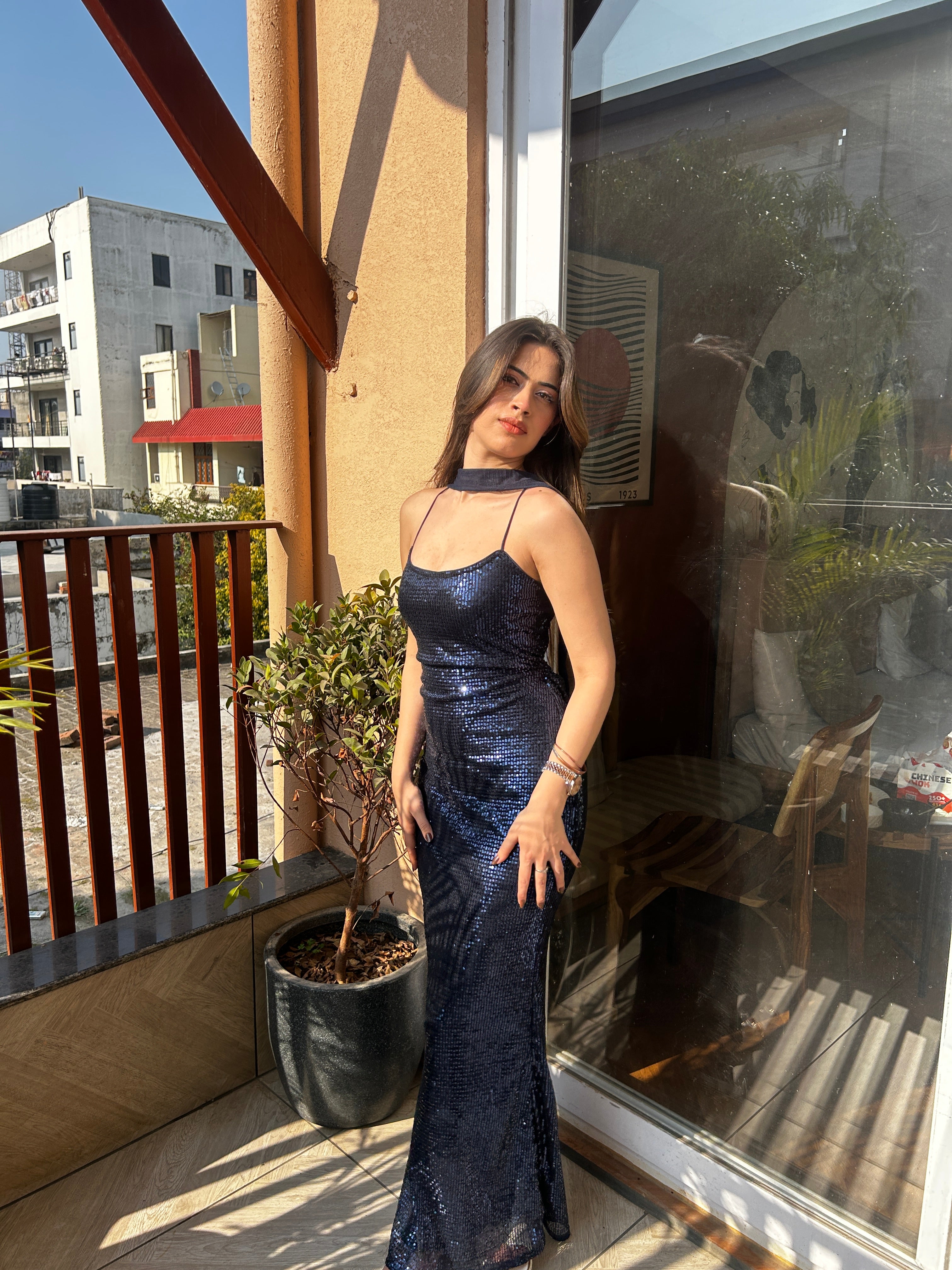 COSMIC SEQUIN DRESS