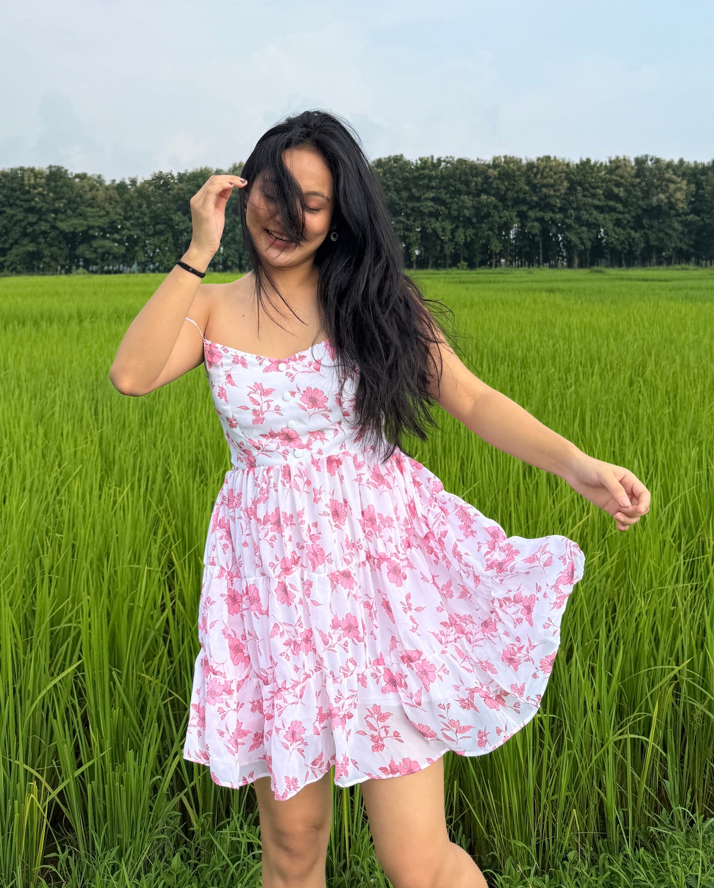 FLORAL SKATER DRESS
