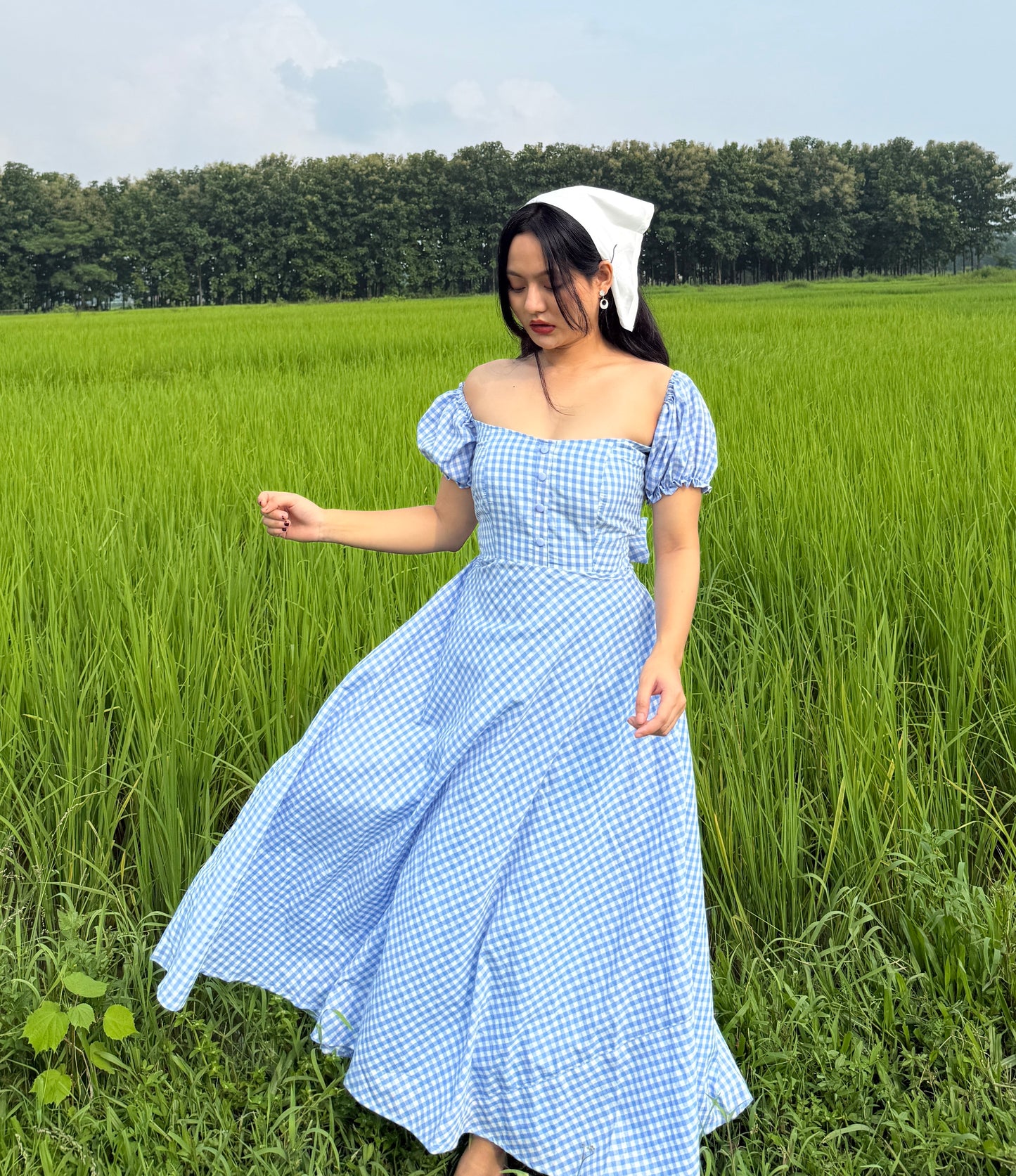 Blue crush gingham dress