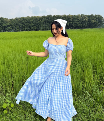 Blue crush gingham dress
