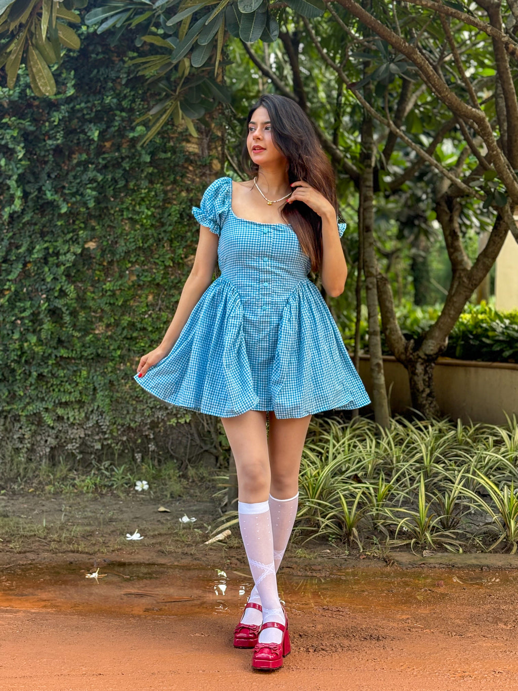 BLUEBELL GINGHAM DRESS