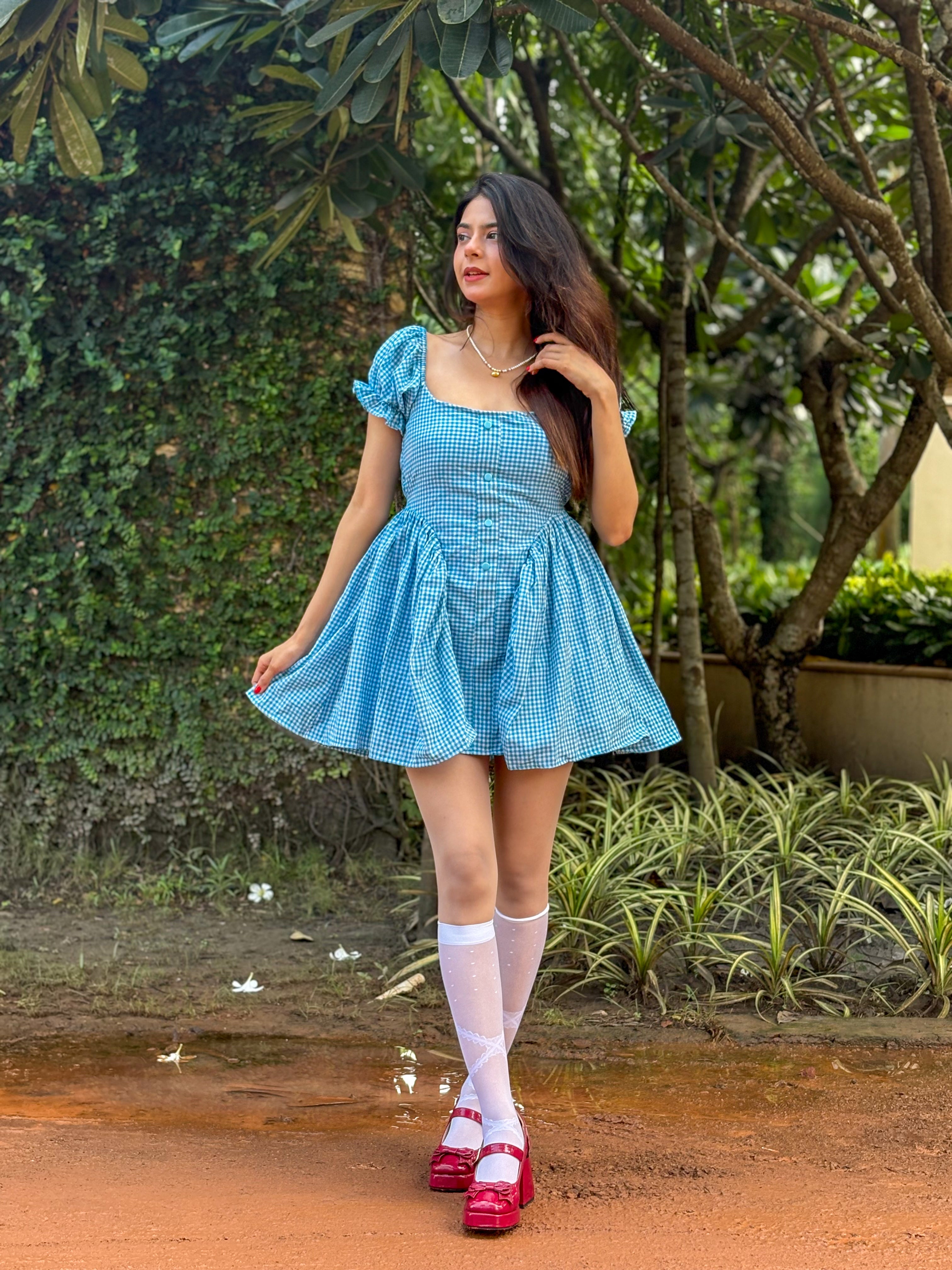 BLUEBELL GINGHAM DRESS