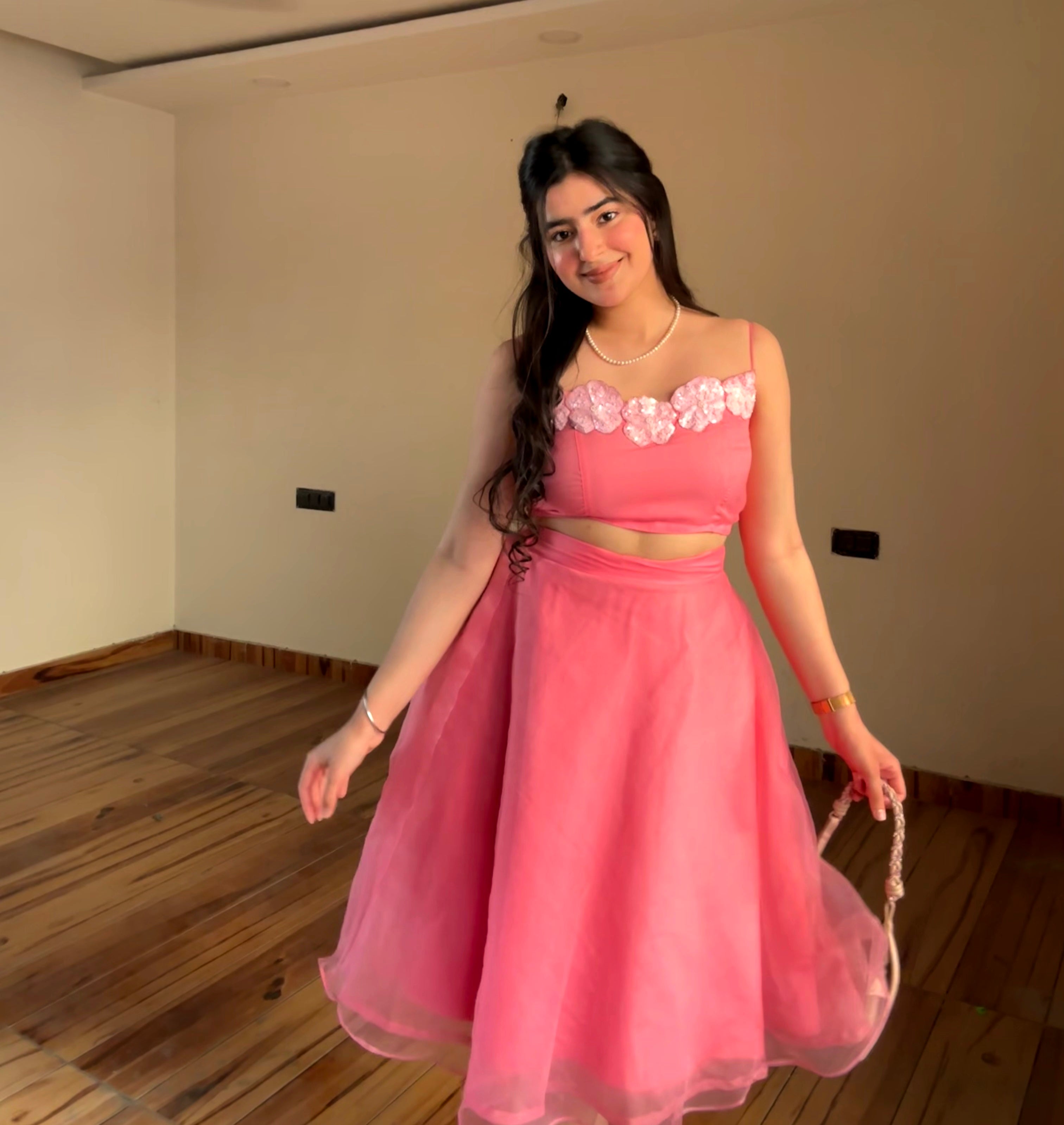 Roseate Skirt Top Set