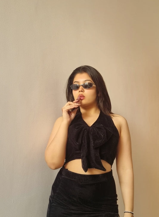 BOW MINI SKIRT TOP SET
