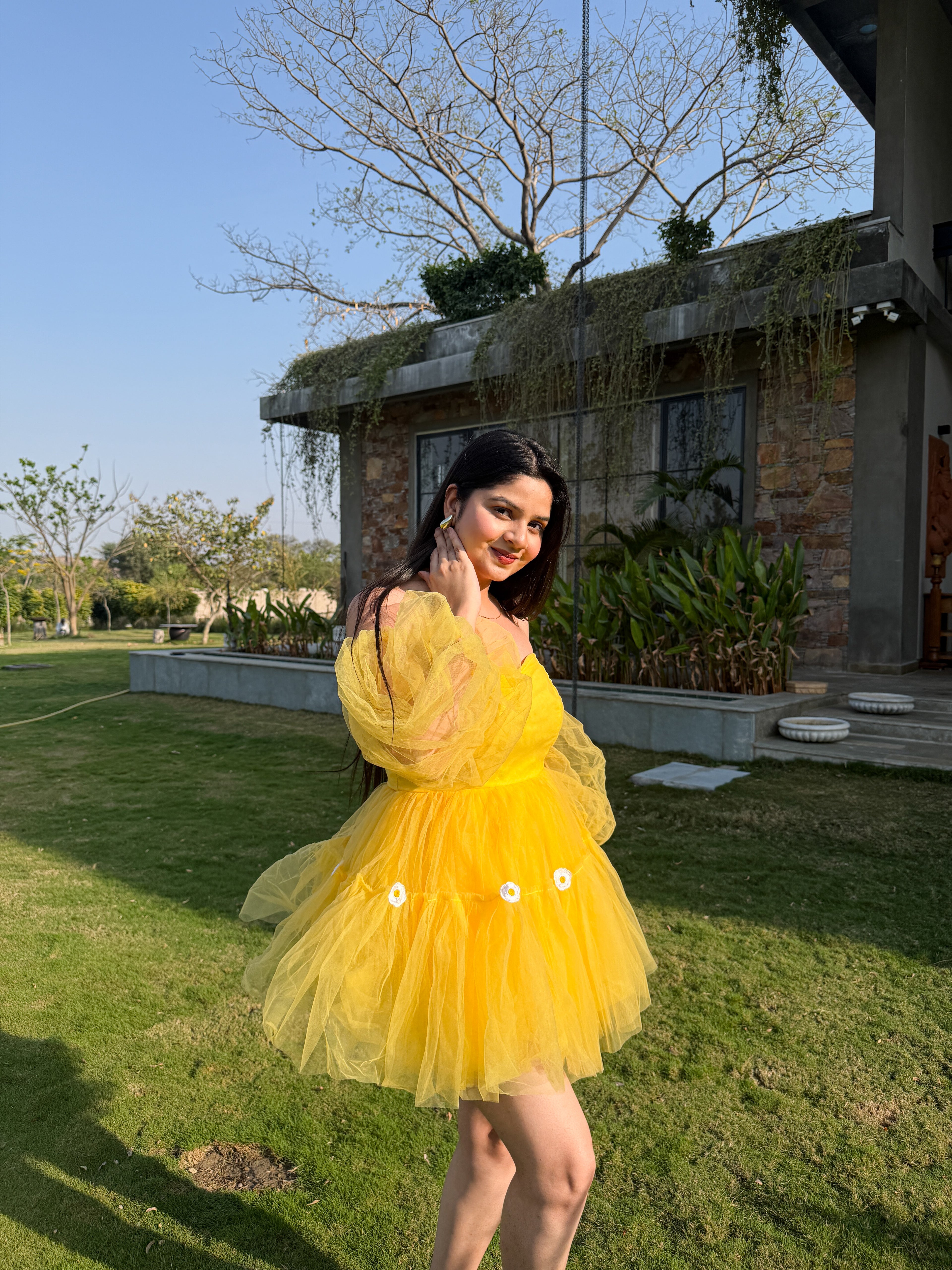 Yellow Sunflower Dress