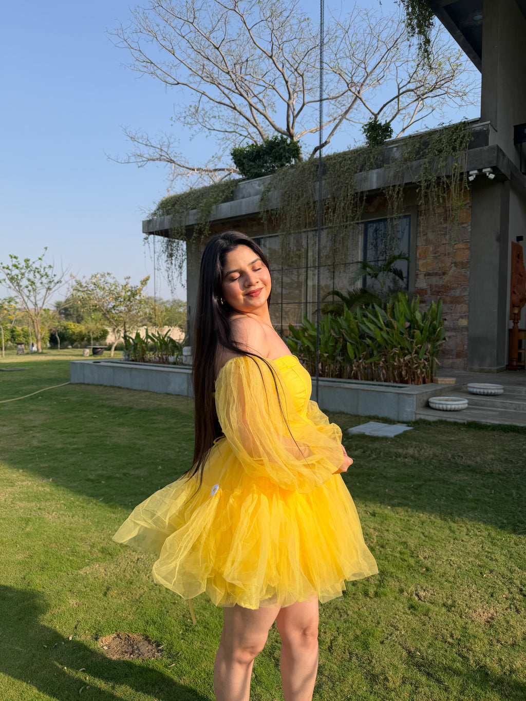 Yellow Sunflower Dress