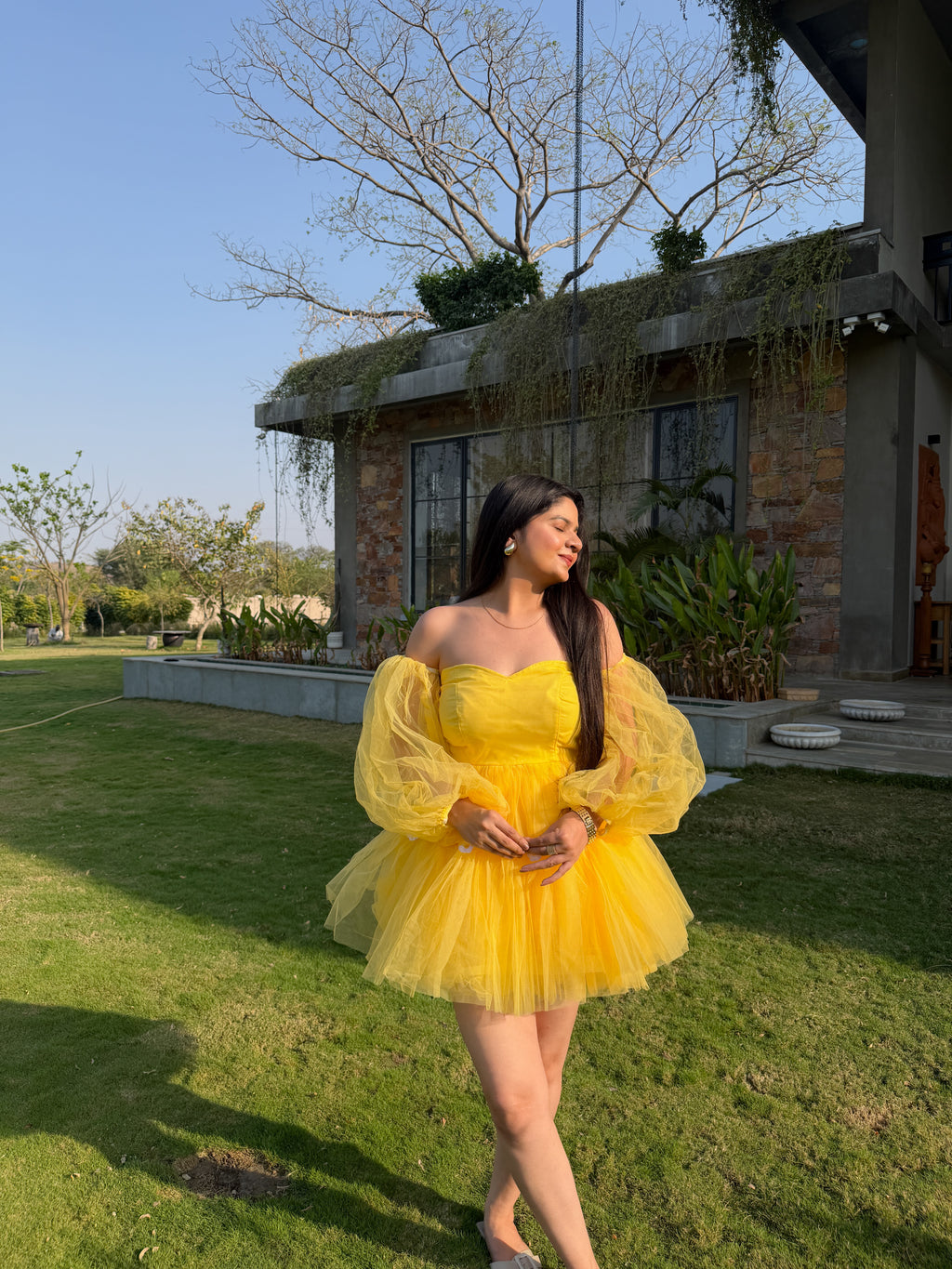 Yellow Sunflower Dress