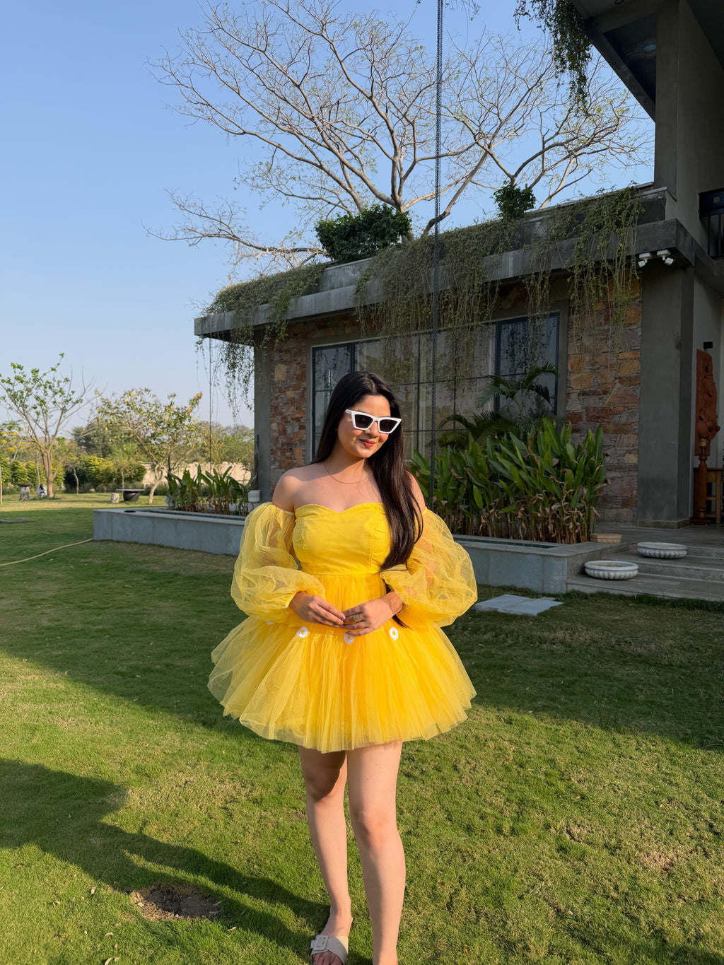 Yellow Sunflower Dress