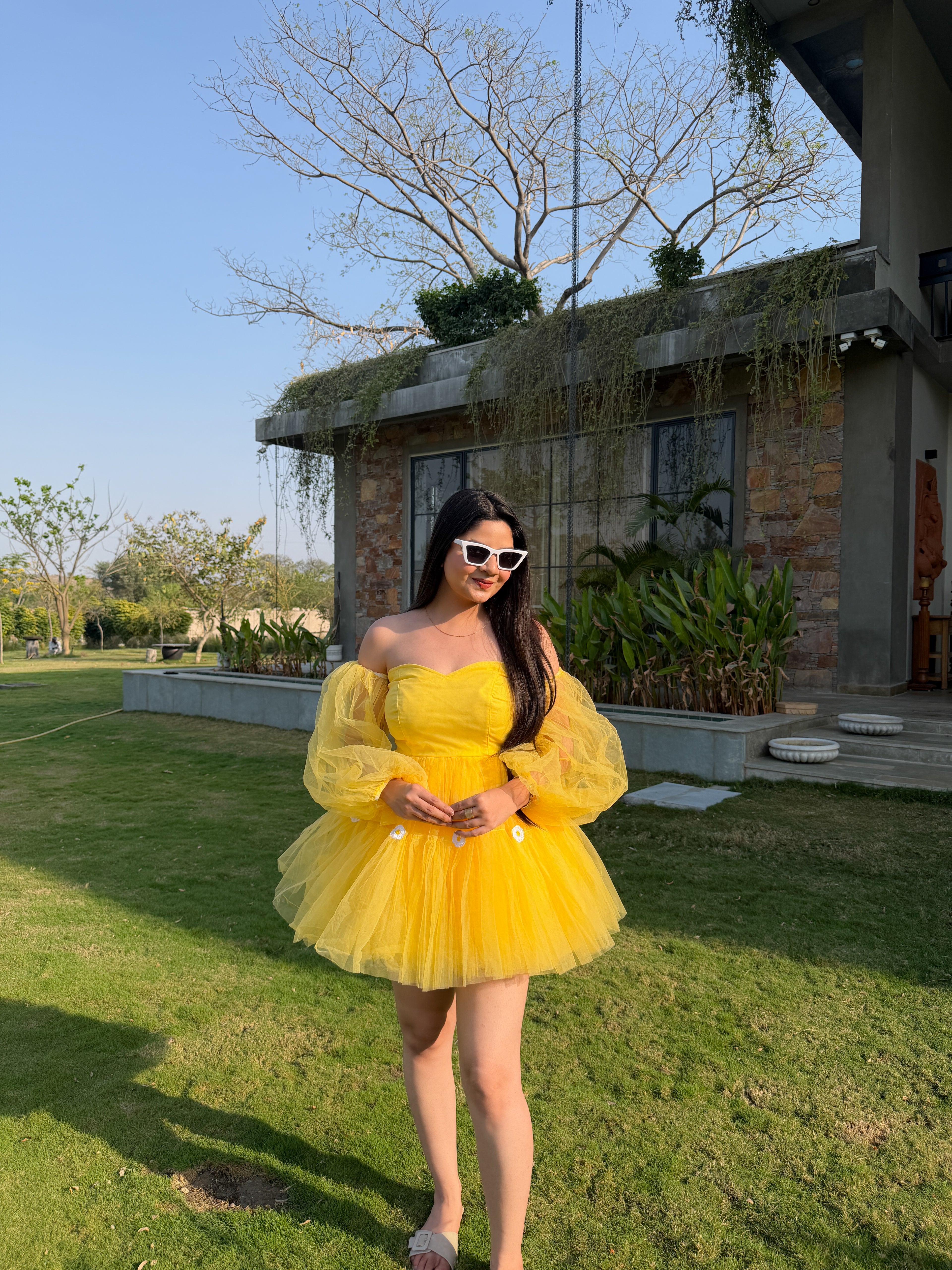 Yellow Sunflower Dress