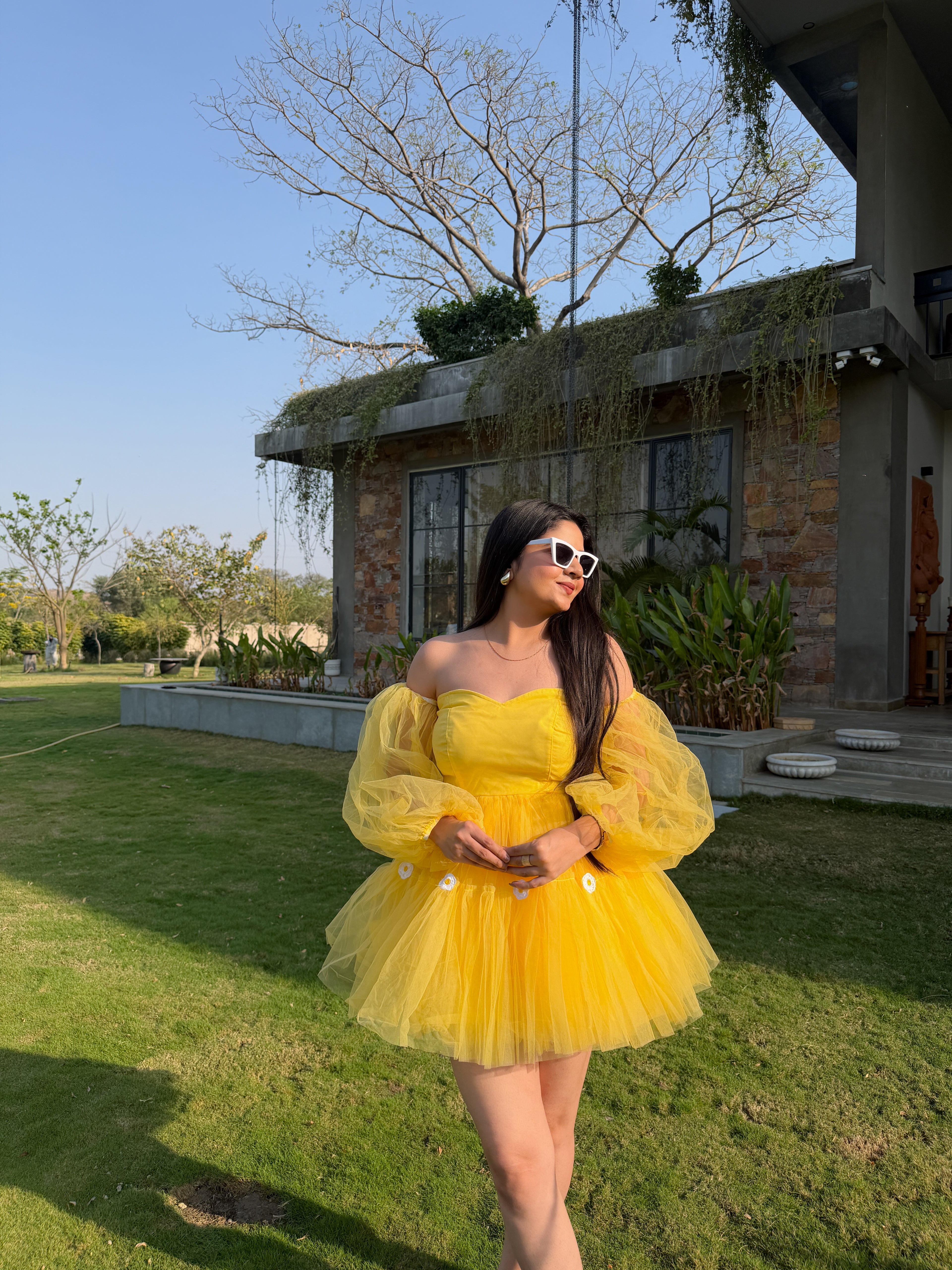 Yellow Sunflower Dress