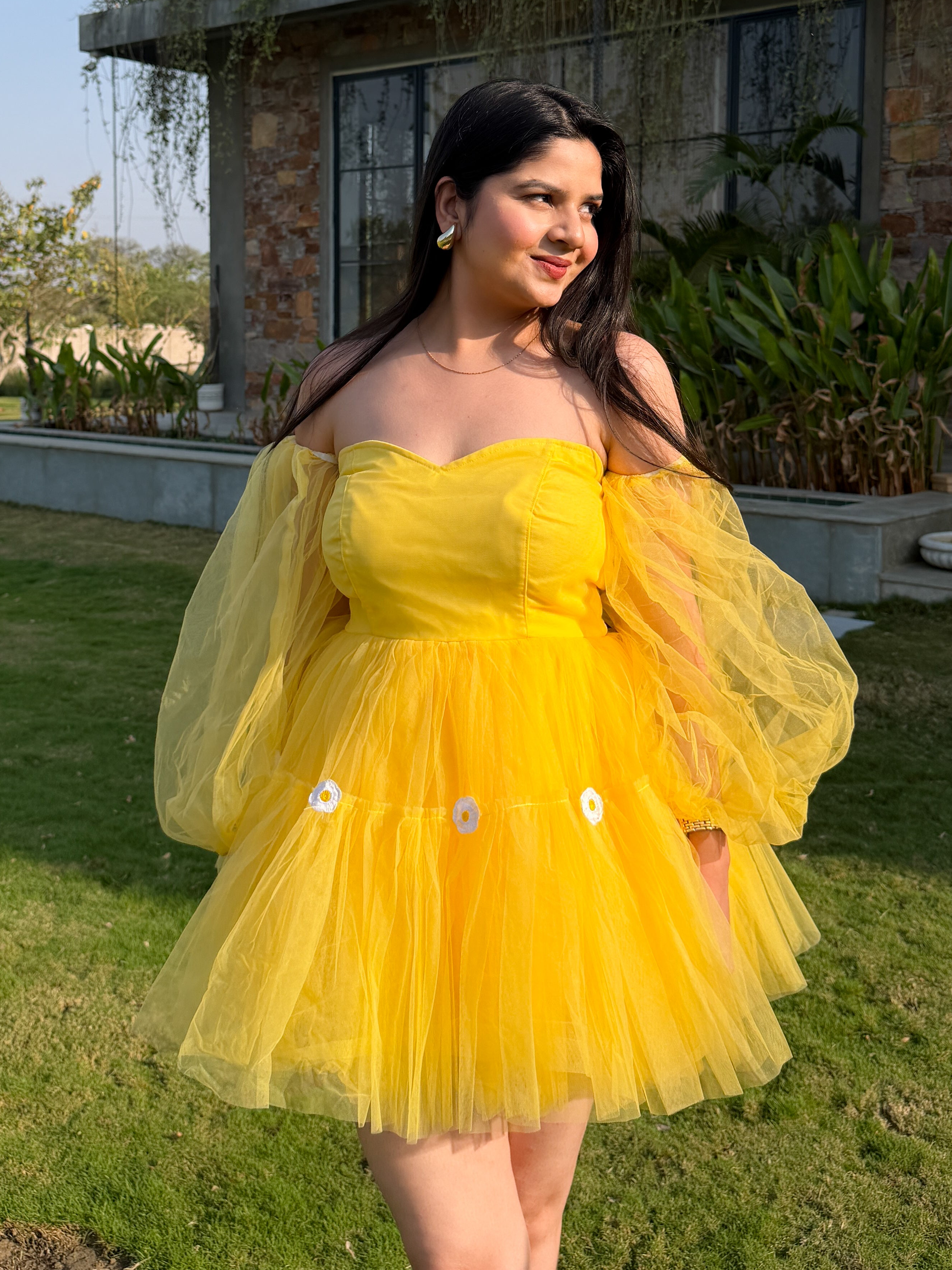 Yellow Sunflower Dress