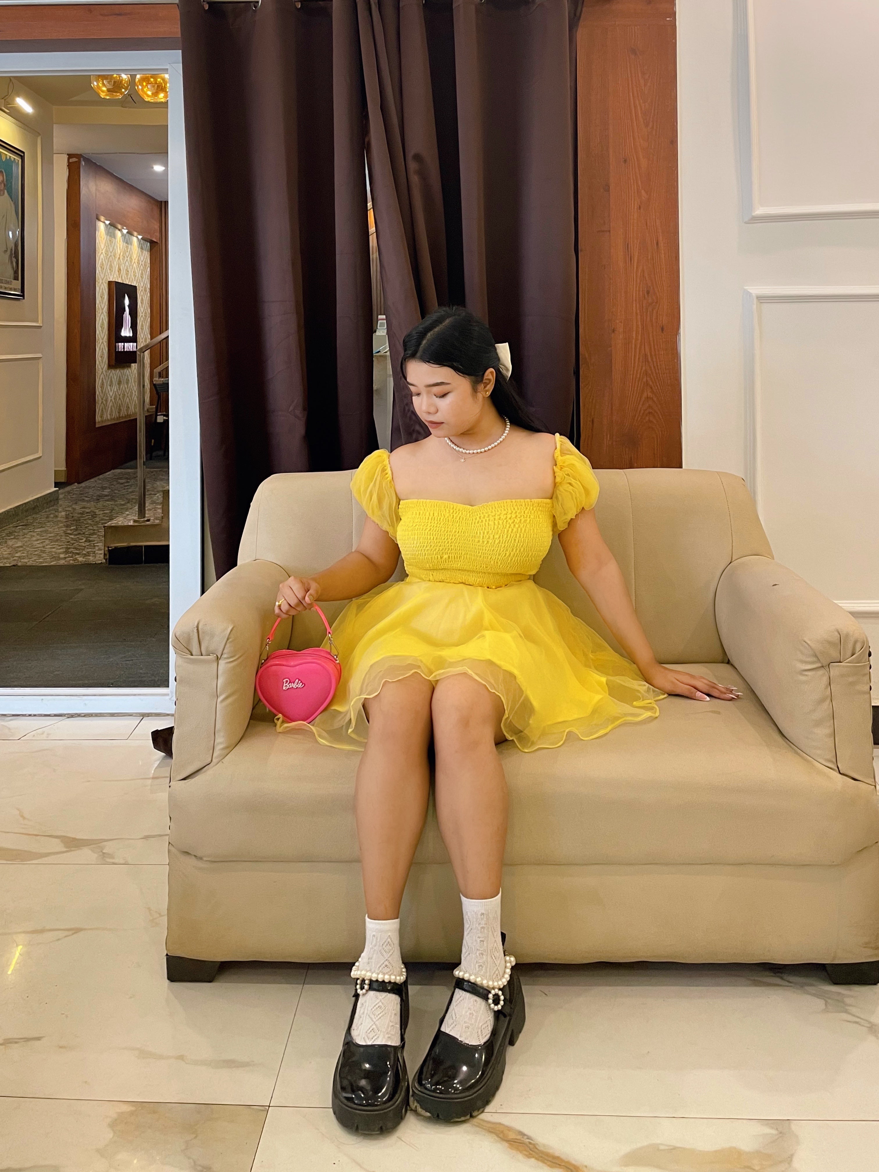 YELLOW MOANA SKIRT TOP SET