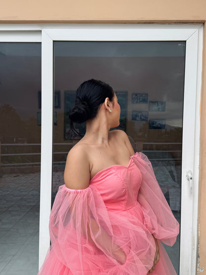 Peach Sunflower Dress