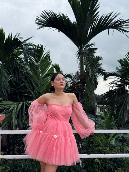 Peach Sunflower Dress