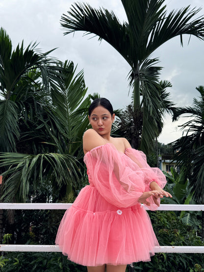 Peach Sunflower Dress
