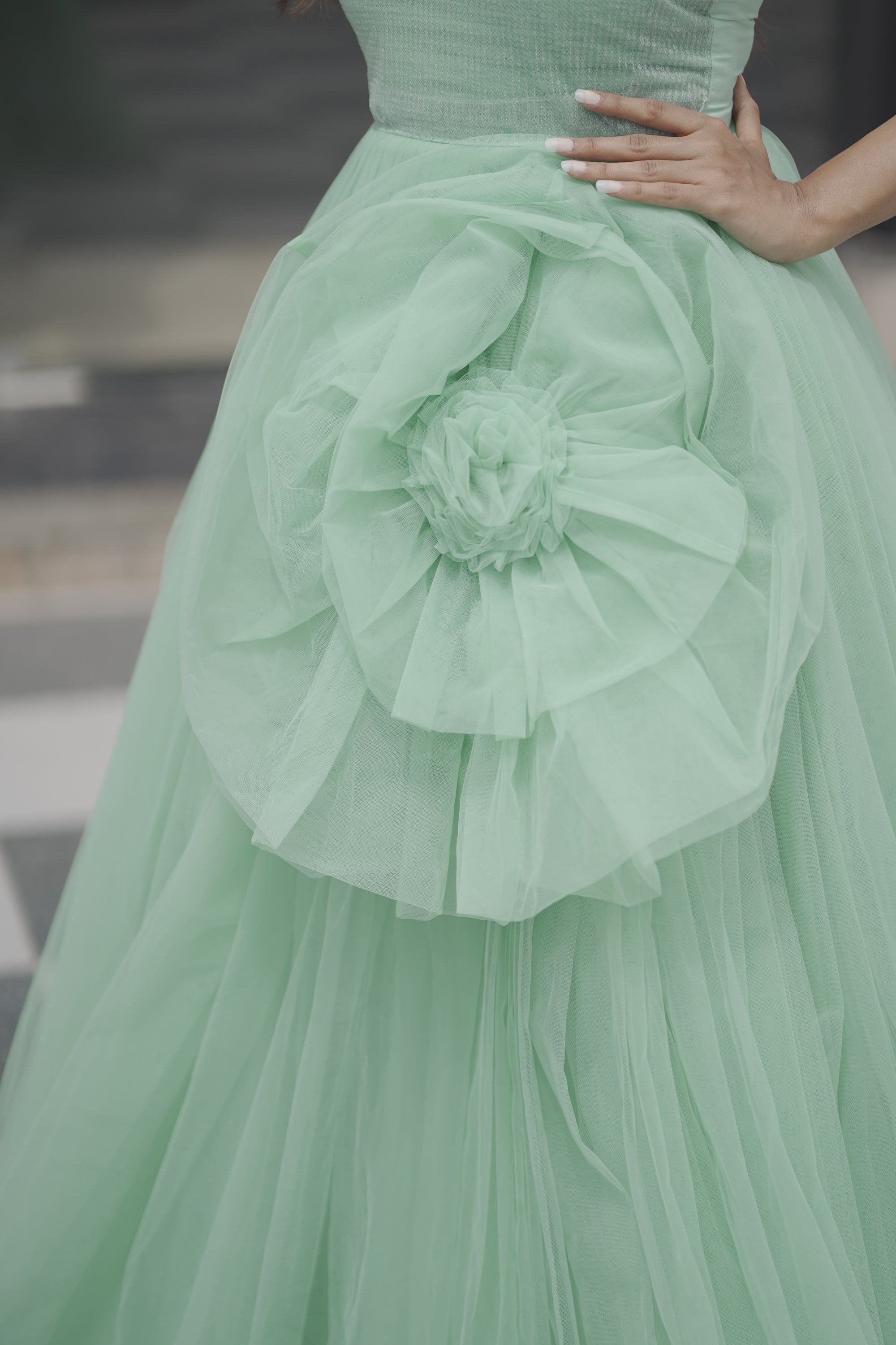 Pistachio Princess Ball Gown