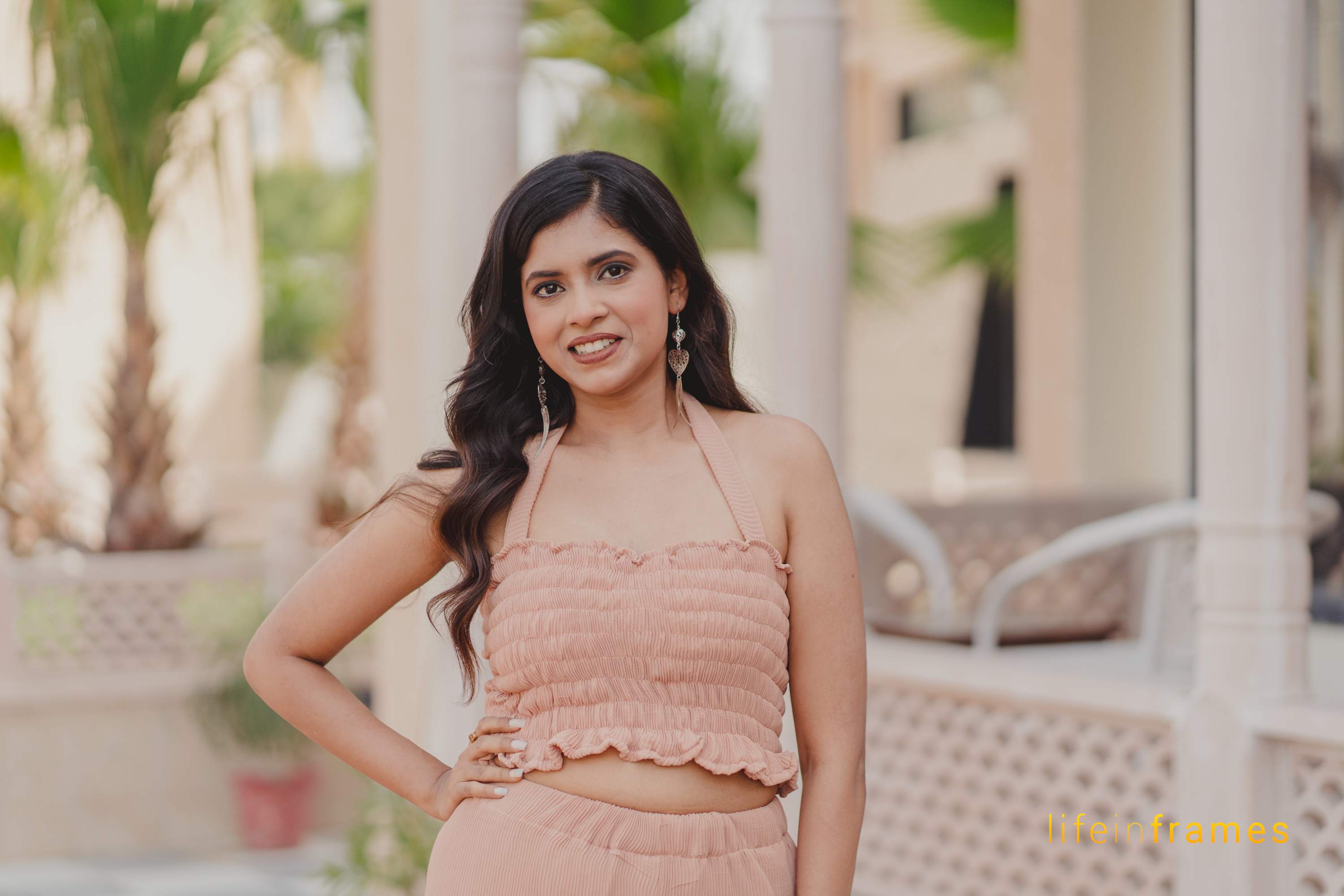 Coral Crusa Peach Co-ord Set